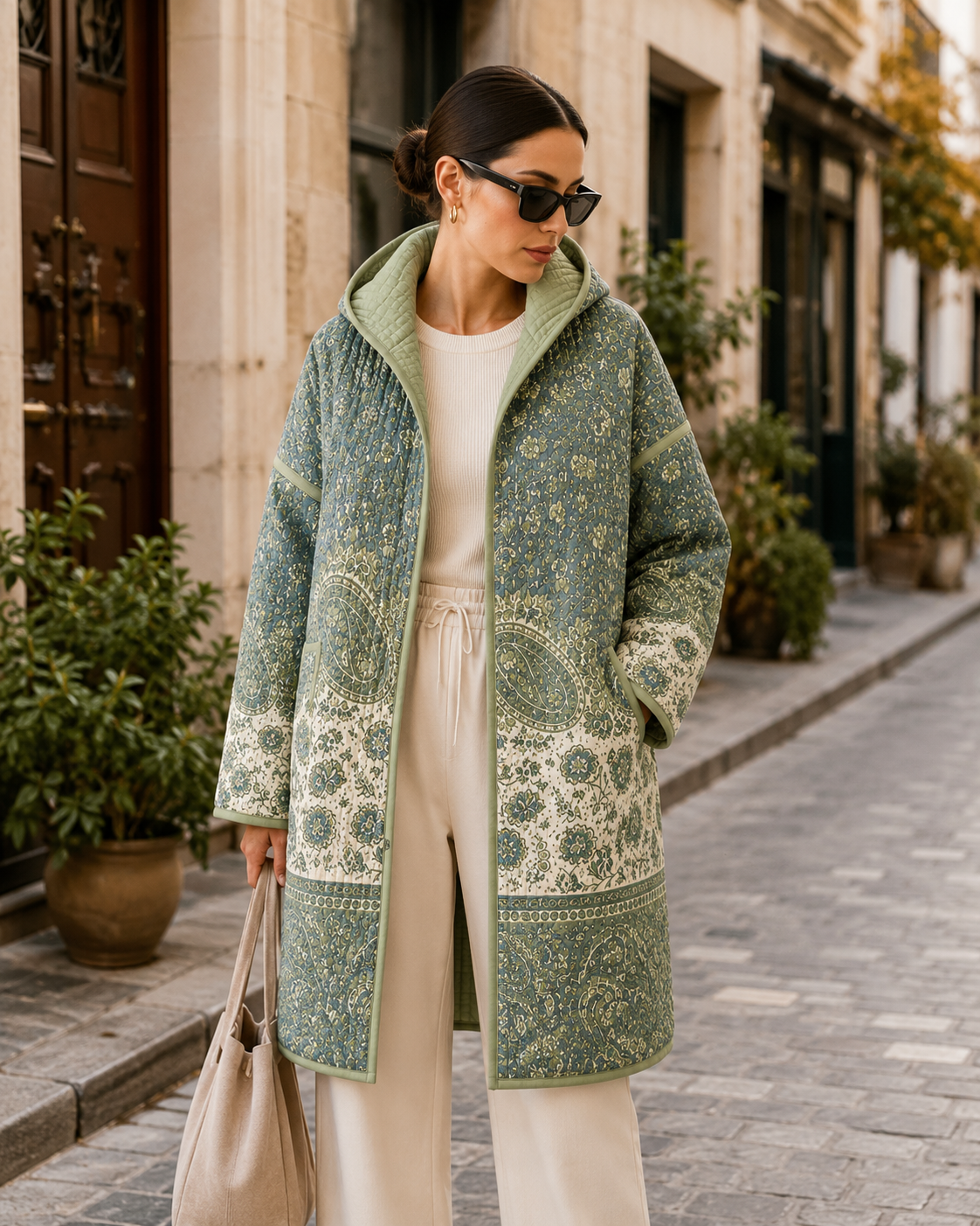 Quilted Coat Sewing Pattern Siena Jacket , Beginner Friendly