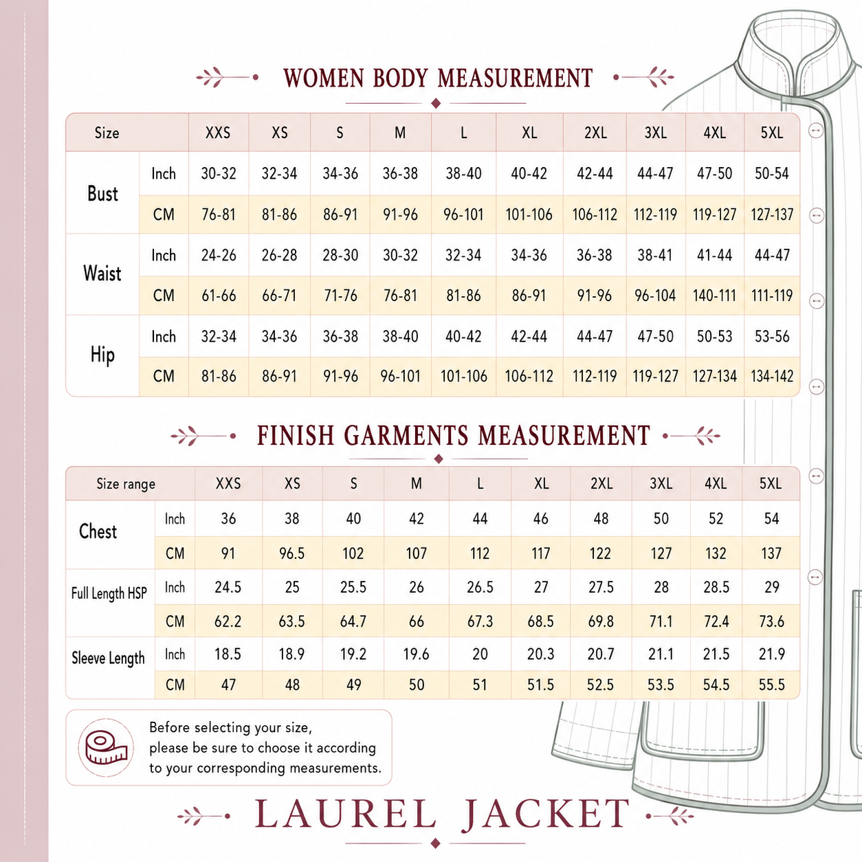 Laurel Crop Jacket Sewing Pattern | Beginner Friendly, Sizes XXS-4XL