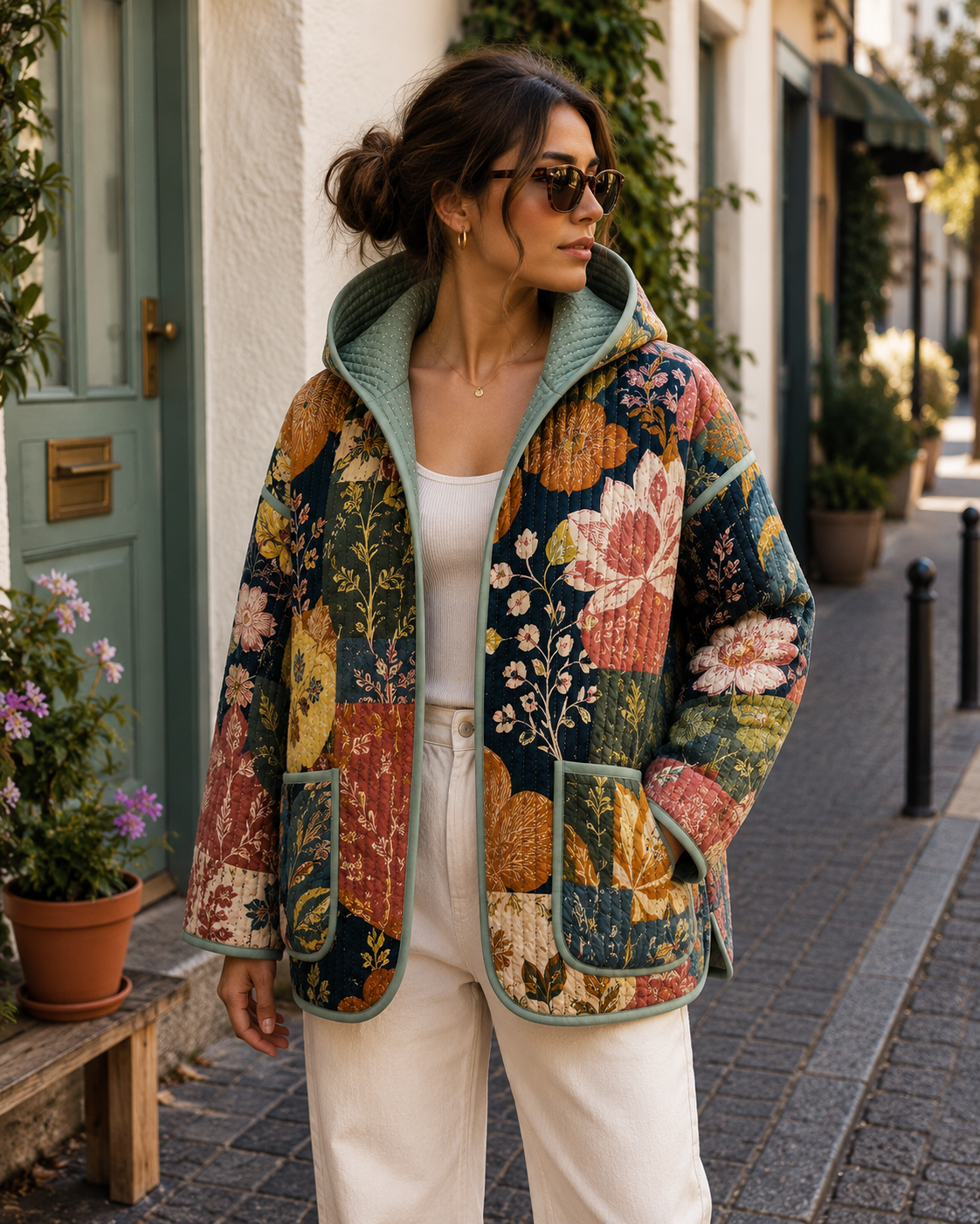 Hooded Quilted Jacket Sewing Pattern | Beginner friendly | Sizes XXS-4XL