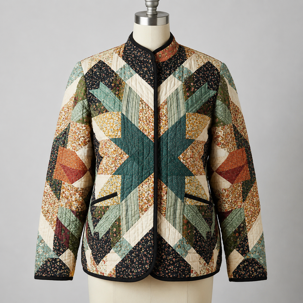 Quilted Jacket Sewing Pattern | Beginner Friendly, Sizes XXS-4XL (Instant Download)