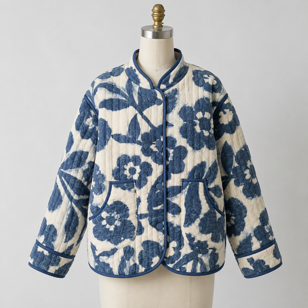 Lirio Quilted Jacket Sewing Pattern | Beginner Friendly, Sizes XXS-4XL.