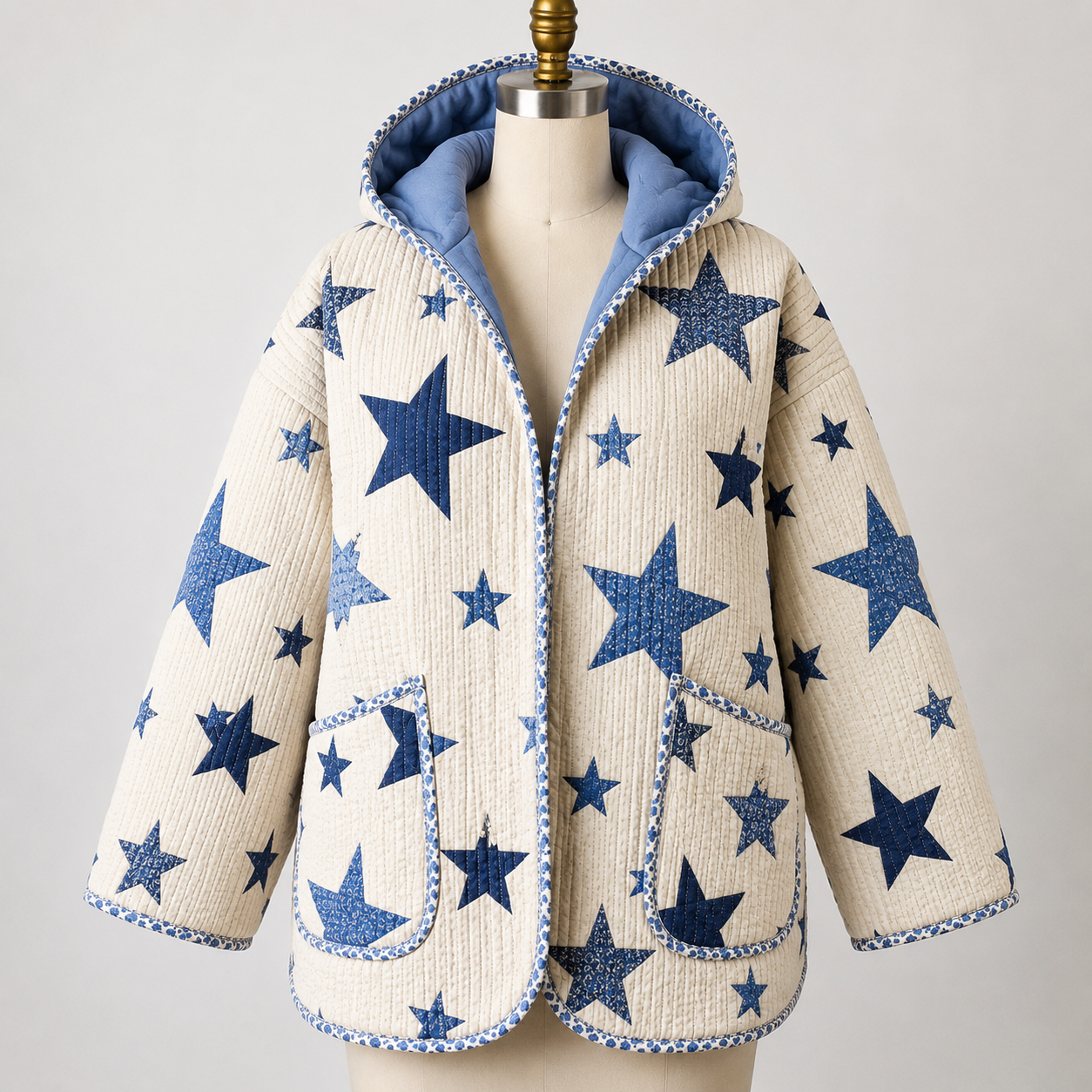 Beginner Hooded Quilted Jacket Sewing Pattern | Sizes XXS-4XL