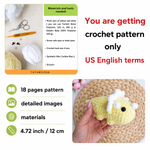 No Sew Triceratops Crochet Pattern Beginner Friendly Dinosaur Amigurumi Palm Plushie Dino