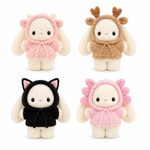 9-in-1 Crochet Bunny in Costume Pattern Bundle – Kawaii Bunny with Interchangeable Animal Hoodies | Amigurumi Bunny Plush with 9 Outfit Designs