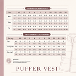Jersey Puffer Vest Sewing Pattern Confident Beginner, Sizes XXS-5XL