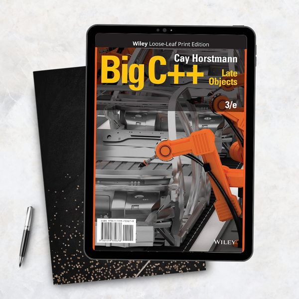 Big C++ late objects 3rd Edition