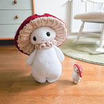 Mushroom guy critter stitch crochet pattern