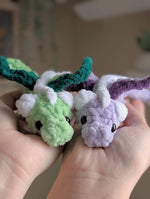 Mini Baby Dragon Crochet Pattern Kawaii Pocket Dragon Plush with Wings No Sew Amigurumi Dragon Softie.