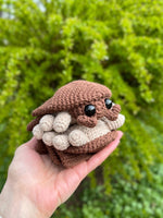 Crochet Clam Amigurumi Pattern Kawaii Giant Clam Plush Toy with Pearl Cute Ocean Creature Softie Crochet Pattern