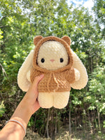 9-in-1 Crochet Bunny in Costume Pattern Bundle – Kawaii Bunny with Interchangeable Animal Hoodies | Amigurumi Bunny Plush with 9 Outfit Designs