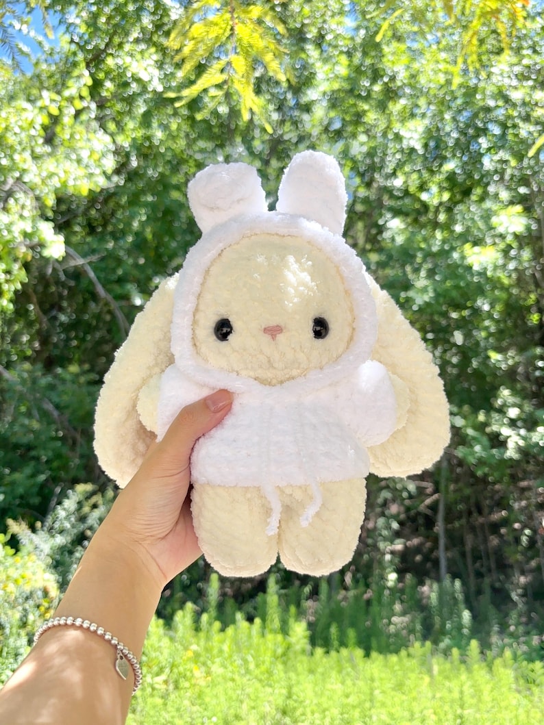 9-in-1 Crochet Bunny in Costume Pattern Bundle – Kawaii Bunny with Interchangeable Animal Hoodies | Amigurumi Bunny Plush with 9 Outfit Designs