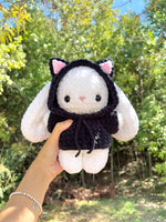 9-in-1 Crochet Bunny in Costume Pattern Bundle – Kawaii Bunny with Interchangeable Animal Hoodies | Amigurumi Bunny Plush with 9 Outfit Designs