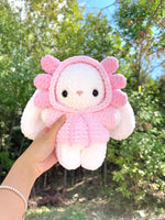 9-in-1 Crochet Bunny in Costume Pattern Bundle – Kawaii Bunny with Interchangeable Animal Hoodies | Amigurumi Bunny Plush with 9 Outfit Designs