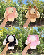 9-in-1 Crochet Bunny in Costume Pattern Bundle – Kawaii Bunny with Interchangeable Animal Hoodies | Amigurumi Bunny Plush with 9 Outfit Designs