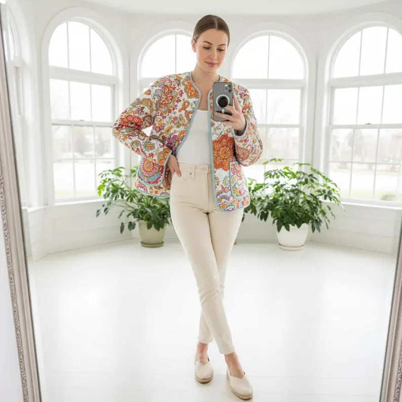 Rosa Quilted Jacket Sewing Pattern | Beginner Friendly, Sizes XXS-4XL (Instant Download)