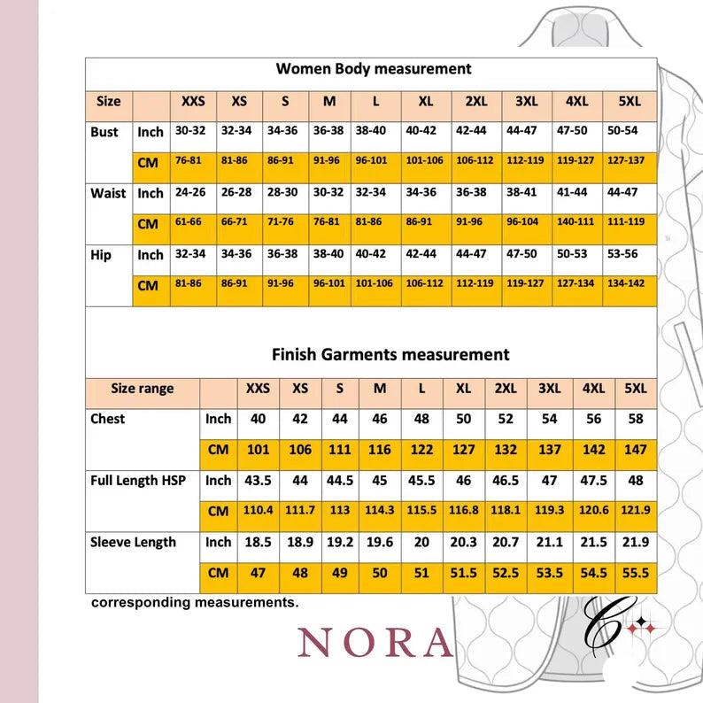 Nora Quilt Coat Sewing Pattern Beginner-Friendly, XXS-4XL Jacket Cardigan Pattern