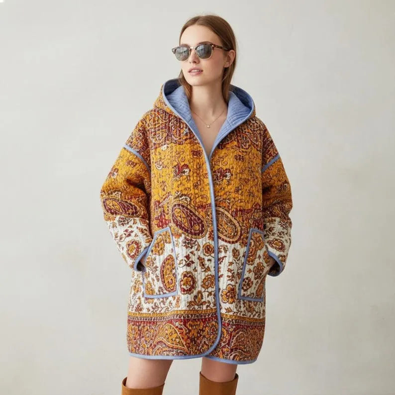 Quilted Coat Sewing Pattern Siena Jacket , Beginner Friendly