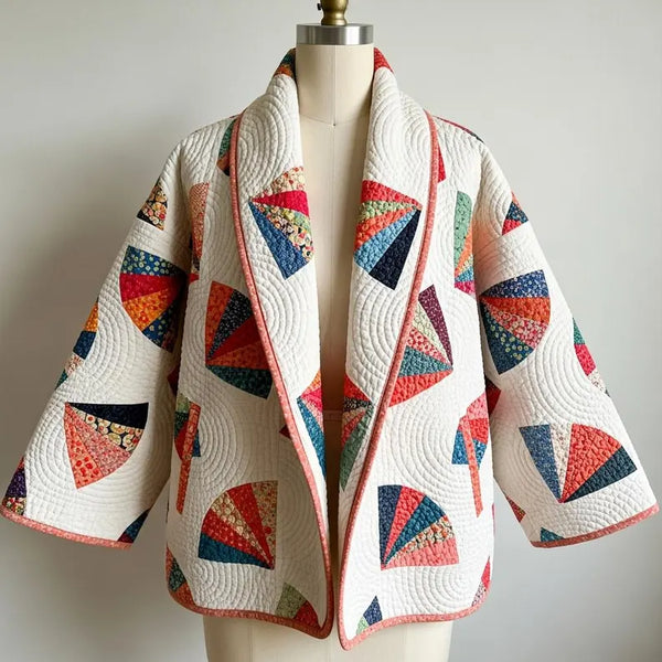 Blossom Quilt coat Sewing Pattern beginner friendly, Sizes XXS-4XL jacket pattern.