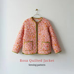 Rosa Quilted Jacket Sewing Pattern | Beginner Friendly, Sizes XXS-4XL.