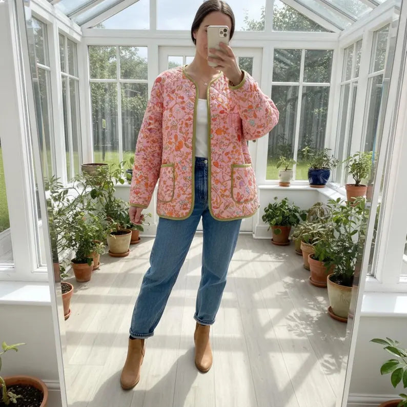 Rosa Quilted Jacket Sewing Pattern | Beginner Friendly, Sizes XXS-4XL (Instant Download)