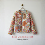 Rosa Quilted Jacket Sewing Pattern | Beginner Friendly, Sizes XXS-4XL.