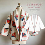 Blossom Quilt coat Sewing Pattern beginner friendly, Sizes XXS-4XL jacket pattern.
