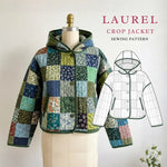 Laurel Crop Jacket Sewing Pattern | Beginner Friendly, Sizes XXS-4XL
