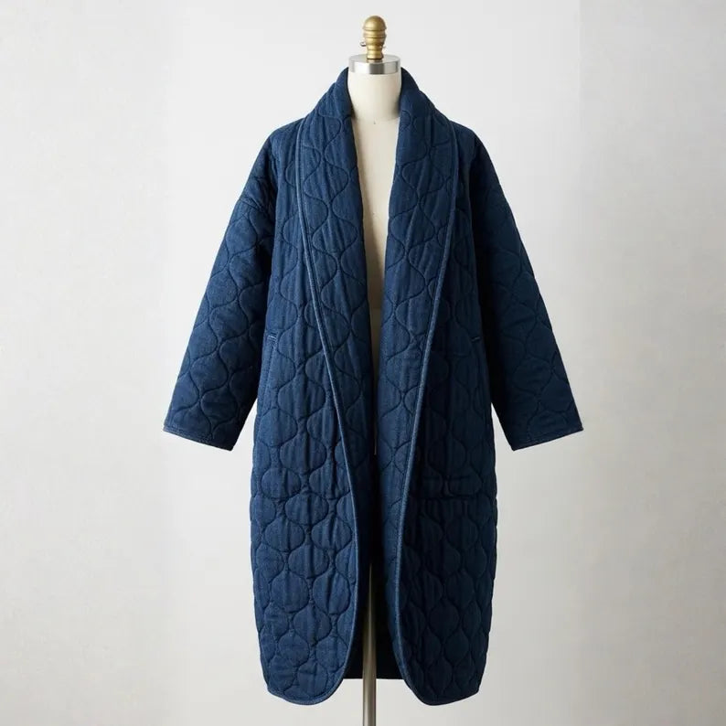 Nora Quilt Coat Sewing Pattern Beginner-Friendly, XXS-4XL Jacket Cardigan Pattern
