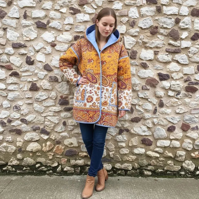 Quilted Coat Sewing Pattern Siena Jacket , Beginner Friendly