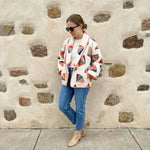 Blossom Quilt coat Sewing Pattern beginner friendly, Sizes XXS-4XL jacket pattern.