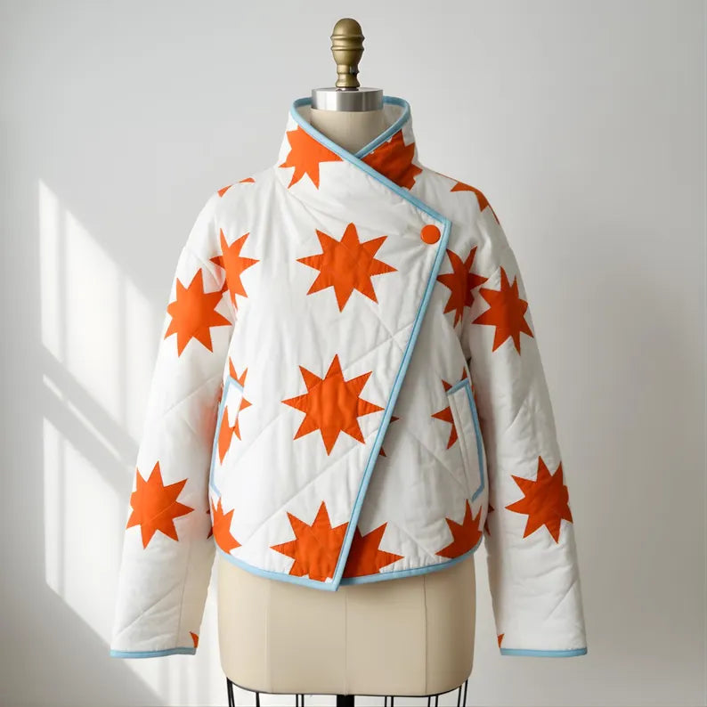 Funnel Neck jacket Sewing Pattern Beginner Friendly, Sizes XXS-4XL High collar jacket