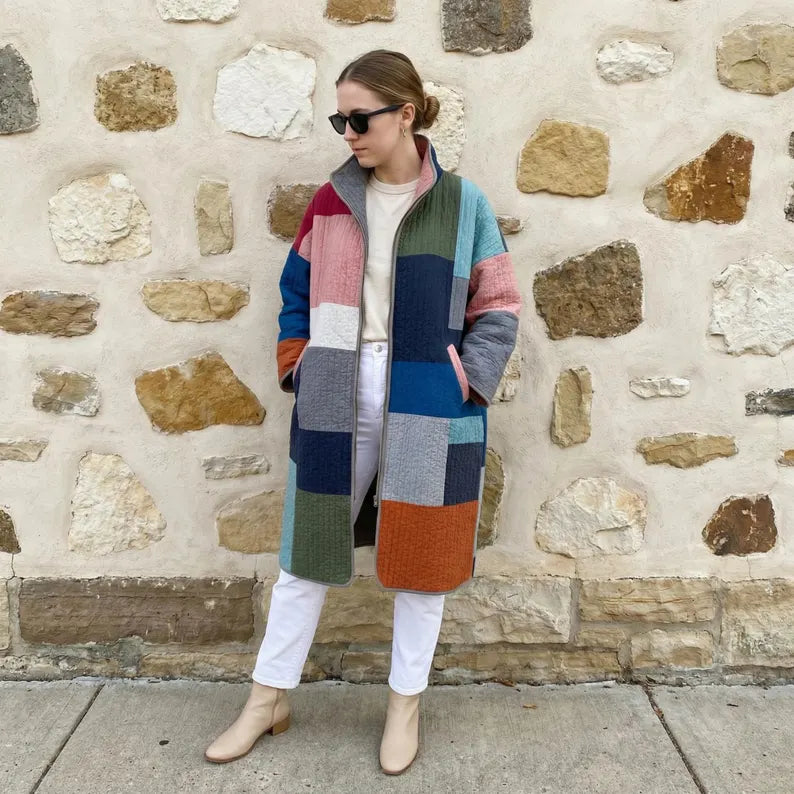 Mariner Quilt Coat Sewing Pattern Beginner-Friendly, XXS-4XL