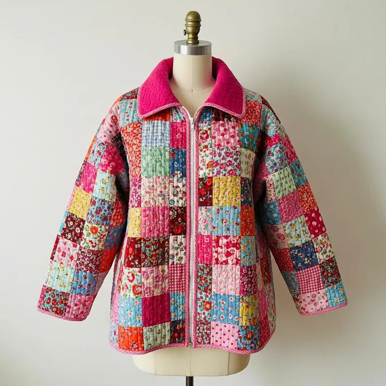Valentine Quilted Jacket Sewing Pattern | Beginner Friendly, Sizes XXS-5XL (Instant Download)