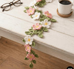 Whimsical Wildflower Crochet Garland Pattern Floral Vine Wall Hanging with Leaves & Flowers | Home Decor Garland Crochet Pattern.