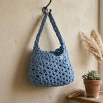 Crochet Flower Granny Square Bag Pattern Boho Daisy Hobo Shoulder Bag  Handmade Cotton Summer Handbag Crochet Pattern
