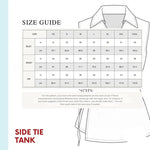 Side Tie Tank blouse Sewing Pattern Beginner Friendly, Sizes XXS 5XL