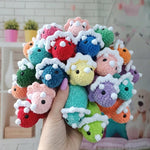 No Sew Triceratops Crochet Pattern Beginner Friendly Dinosaur Amigurumi Palm Plushie Dino