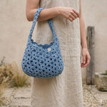Crochet Flower Granny Square Bag Pattern Boho Daisy Hobo Shoulder Bag  Handmade Cotton Summer Handbag Crochet Pattern