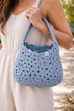 Crochet Flower Granny Square Bag Pattern Boho Daisy Hobo Shoulder Bag  Handmade Cotton Summer Handbag Crochet Pattern