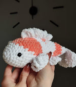 Crochet Koi Fish Amigurumi Pattern – Kawaii Plush Koi with Flowing Fins & Tail | Japanese Koi Pond Fish Softie Crochet Pattern