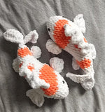 Crochet Koi Fish Amigurumi Pattern – Kawaii Plush Koi with Flowing Fins & Tail | Japanese Koi Pond Fish Softie Crochet Pattern
