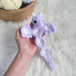 Crochet Wrist Dragon Pattern – Wrap-Around Arm Dragon Plush No Sew Kawaii Dragon Amigurumi in US English Terms Poppet Moon Crochet