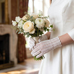 Crochet Lace Gloves Pattern, Elegant Vintage Style Fingered Gloves, Lightweight Summer Gloves, Bridal, Wedding Accessories