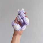 Crochet Wrist Dragon Pattern – Wrap-Around Arm Dragon Plush No Sew Kawaii Dragon Amigurumi in US English Terms Poppet Moon Crochet