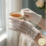 Crochet Lace Gloves Pattern, Elegant Vintage Style Fingered Gloves, Lightweight Summer Gloves, Bridal, Wedding Accessories
