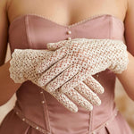 Crochet Lace Gloves Pattern, Elegant Vintage Style Fingered Gloves, Lightweight Summer Gloves, Bridal, Wedding Accessories