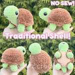 Crochet Turtle with Removable Shells Pattern Bundle 15+ Interchangeable Shell Designs