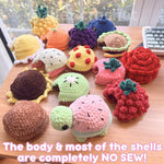 Crochet Turtle with Removable Shells Pattern Bundle 15+ Interchangeable Shell Designs