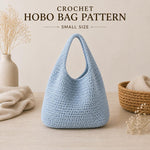 Crochet Hobo Bag Pattern | Minimalist Shoulder Bag | 3 Sizes S/M/L | Beginner Friendly Crochet Bag | Everyday Tote Crochet Pattern