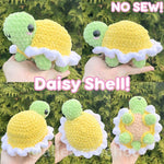 Crochet Turtle with Removable Shells Pattern Bundle 15+ Interchangeable Shell Designs